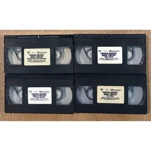 Vintage Teenage Mutant Ninja Turtles Kids Club VHS Tape Lot of 4 TMNT 1990s FHE